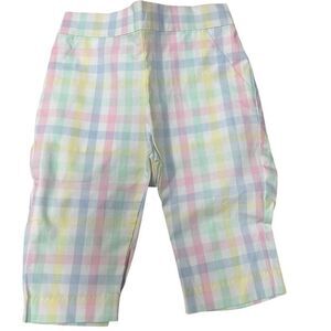 Janie and Jack Boys Gingham Poplin Shorts 12-18M Multicolor Casual